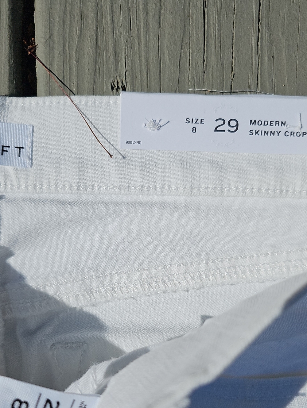 Loft White Modetn Skinny  Cropped Jeans - Picture 4 of 8